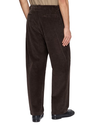 Back View - Click To Enlarge - THE ROW - Tuxo Double Pleated Cotton Corduroy Pants