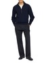 Figure View - Click To Enlarge - THE ROW - Tavel Pinstriped Wool Silk Pants