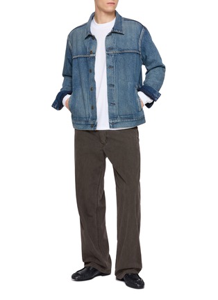 Figure View - Click To Enlarge - THE ROW - Ramil Mud-Dyed Straight Leg Pants