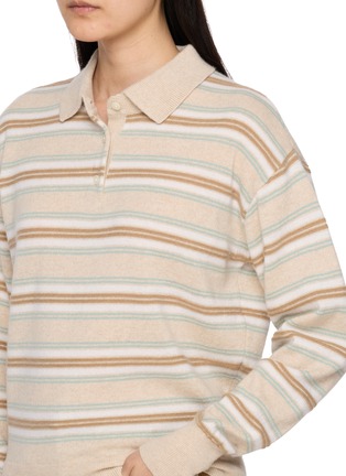  - GUEST IN RESIDENCE - Collegiate Striped Cashmere Polo
