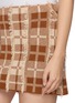  - GUEST IN RESIDENCE - Fringed Plaid Mini Skirt
