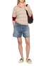 Figure View - Click To Enlarge - GUEST IN RESIDENCE - Short Sleeve Stripe Rugby Knit Polo Shirt