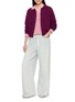 Figure View - Click To Enlarge - GUEST IN RESIDENCE - Smocked Long Sleeve Shrunken Polo