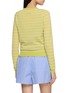 Back View - Click To Enlarge - GUEST IN RESIDENCE - Pebble Stripe Cashmere Knit Cardigan