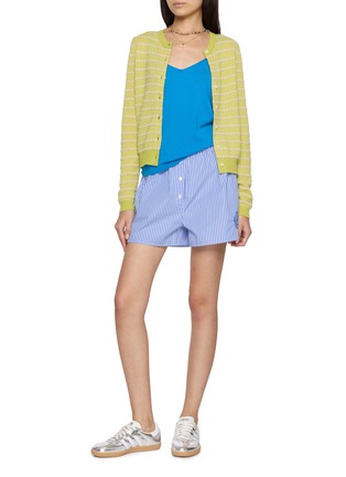 Figure View - Click To Enlarge - GUEST IN RESIDENCE - Pebble Stripe Cashmere Knit Cardigan