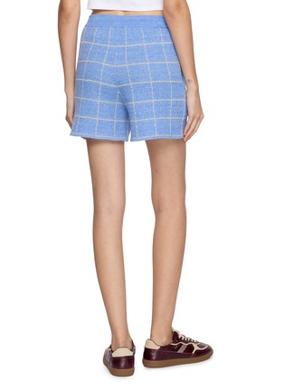 Back View - Click To Enlarge - GUEST IN RESIDENCE - Plaid Knit Shorts