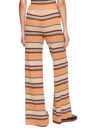 Back View - Click To Enlarge - GUEST IN RESIDENCE - Palazzo Striped Knit Pants