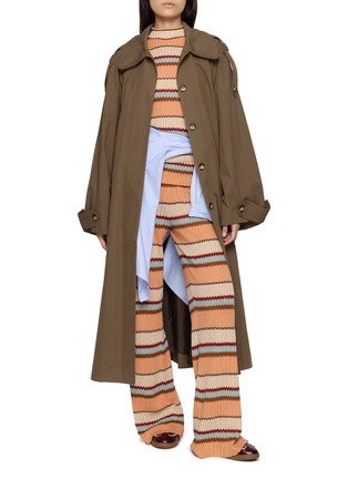 Figure View - Click To Enlarge - GUEST IN RESIDENCE - Palazzo Striped Knit Pants