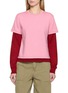 Main View - Click To Enlarge - GUEST IN RESIDENCE - Long Sleeve Layer Knit Top