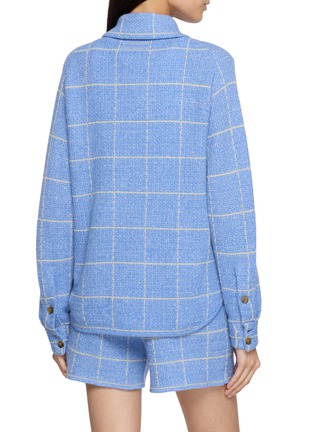 Back View - Click To Enlarge - GUEST IN RESIDENCE - Dylan Plaid Knit Shirt