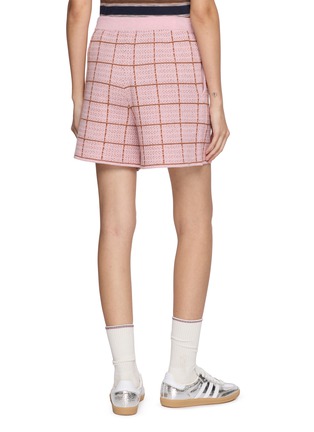 Back View - Click To Enlarge - GUEST IN RESIDENCE - Plaid Knit Shorts