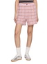 GUEST IN RESIDENCE Plaid Knit Shorts