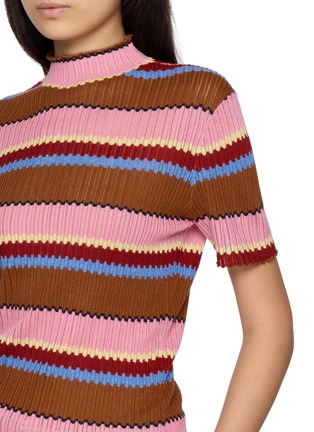  - GUEST IN RESIDENCE - Palazzo Striped Knit Top