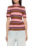 GUEST IN RESIDENCE Palazzo Striped Knit Top