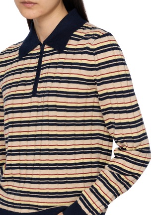  - GUEST IN RESIDENCE - Track Striped Knit Polo