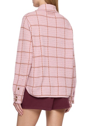Back View - Click To Enlarge - GUEST IN RESIDENCE - Dylan Plaid Knit Shirt