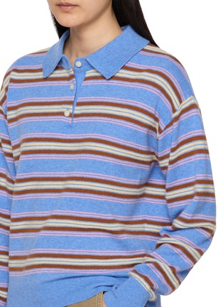  - GUEST IN RESIDENCE - Collegiate Striped Cashmere Polo