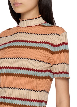  - GUEST IN RESIDENCE - Palazzo Striped Knit Top