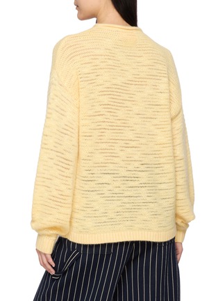 Back View - Click To Enlarge - GUEST IN RESIDENCE - Open Striped Crew Sweater
