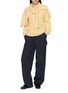 Figure View - Click To Enlarge - GUEST IN RESIDENCE - Open Striped Crew Sweater
