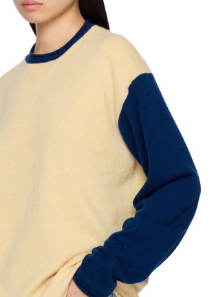  - GUEST IN RESIDENCE - Colour Block Oversized Baseball Crewneck Top