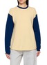 GUEST IN RESIDENCE Colour Block Oversized Baseball Crewneck Top