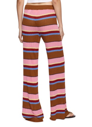Back View - Click To Enlarge - GUEST IN RESIDENCE - Palazzo Striped Knit Pants