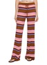 GUEST IN RESIDENCE Palazzo Striped Knit Pants