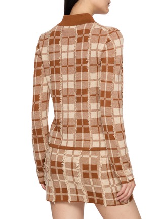 Back View - Click To Enlarge - GUEST IN RESIDENCE - Fringed Plaid Elle Shirt