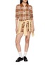 Figure View - Click To Enlarge - GUEST IN RESIDENCE - Fringed Plaid Elle Shirt