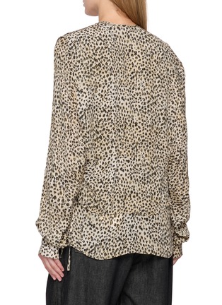 Back View - Click To Enlarge - LEMAIRE - Leopard Print Layered Blouse