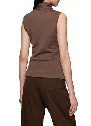 Back View - Click To Enlarge - LEMAIRE - Asymmetrical Button Up Vest