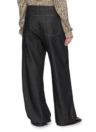 Back View - Click To Enlarge - LEMAIRE - High Waist Curved Denim Pants