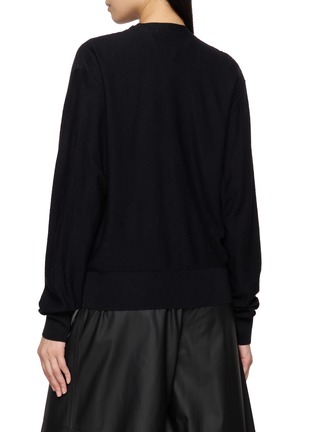 Back View - Click To Enlarge - LEMAIRE - Trompe l'Oeil Layered Knit Cardigan