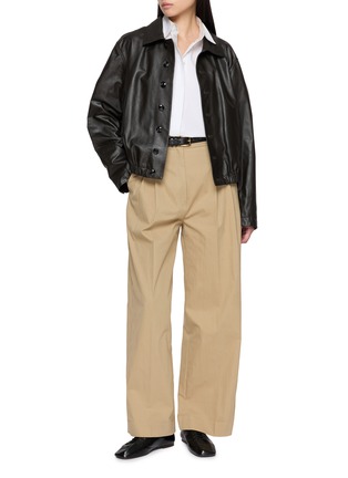 Figure View - Click To Enlarge - LEMAIRE - Soft Leather Blouson Jacket