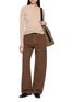 Figure View - Click To Enlarge - LEMAIRE - Long Sleeve Ballerina Style Mesh Jersey Top