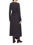 Back View - Click To Enlarge - LEMAIRE - Long Sleeve Fluid Tie Waist Maxi Dress