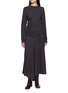 LEMAIRE Long Sleeve Fluid Tie Waist Maxi Dress