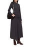 Figure View - Click To Enlarge - LEMAIRE - Long Sleeve Fluid Tie Waist Maxi Dress