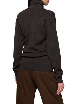 Back View - Click To Enlarge - LEMAIRE - Buttoned High Neck Top