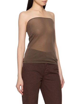 Detail View - Click To Enlarge - LEMAIRE - Ballerina Sheer Long Sleeve Top