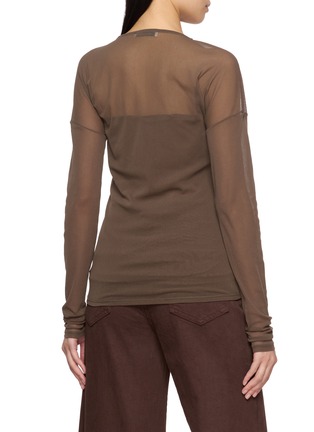 Back View - Click To Enlarge - LEMAIRE - Ballerina Sheer Long Sleeve Top