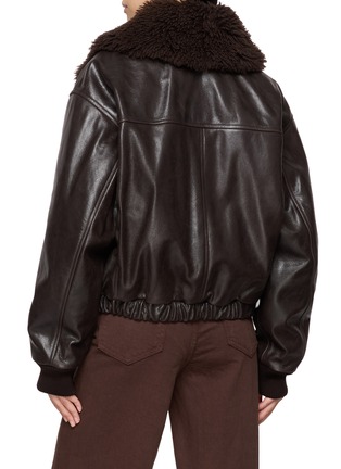 Back View - Click To Enlarge - LEMAIRE - Aviator Fur Collar Leather Blouson