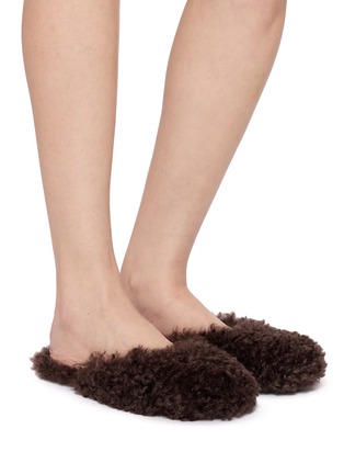 Figure View - Click To Enlarge - APPARIS - Demi Bouclette Mule Slippers