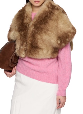 Figure View - Click To Enlarge - APPARIS - Devin Faux Mink Shrug