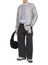 Figure View - Click To Enlarge - F/CE. - Hybrid Knit Sweater Top