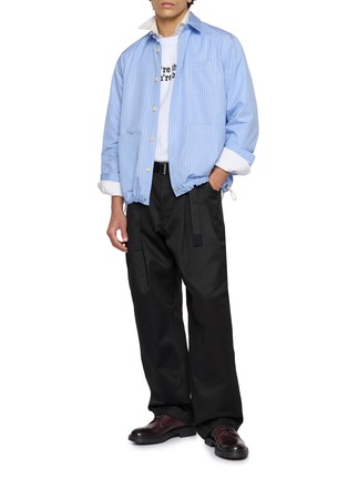 Figure View - Click To Enlarge - SACAI - Striped Poplin Shirt