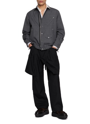 Figure View - Click To Enlarge - SACAI - Layered Cargo Suiting Trousers