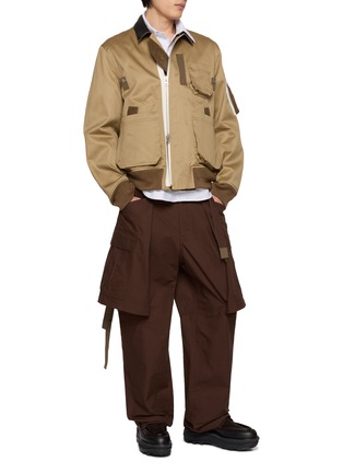 Figure View - Click To Enlarge - SACAI - Cotton Chino Blouson