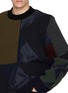  - SACAI - X A.P.C. Patchwork Knit Sweater